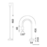 Lámpara articulada LED Osculati 10 W 12/24 V 13.236.90