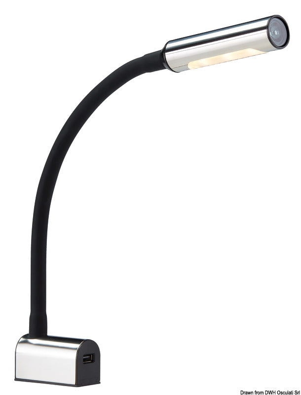 Osculati 13.237.08 Articulated LED spotlight for bed head/map reading