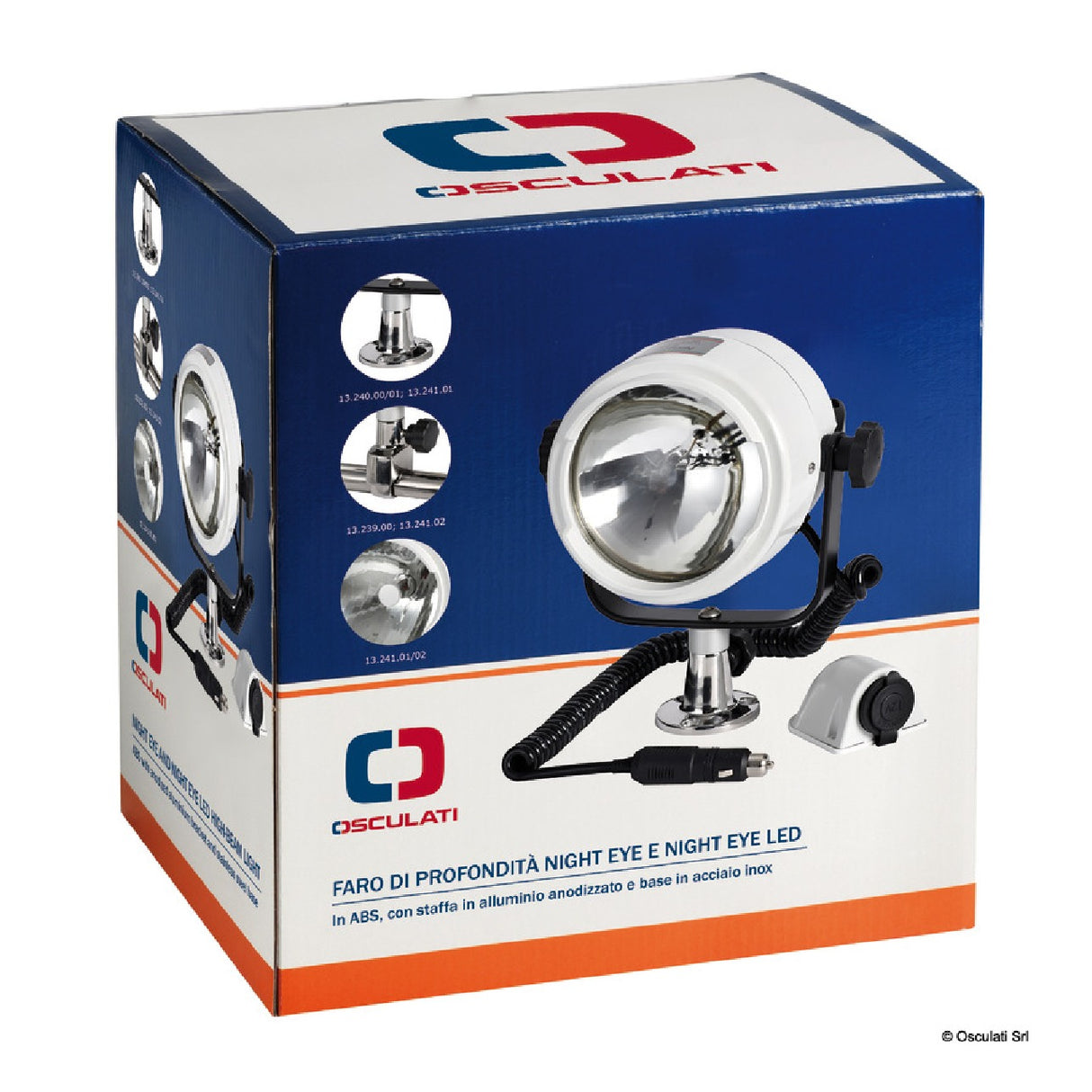 Faro Osculati Night Eye de latón cromado 12 V 13.239.00