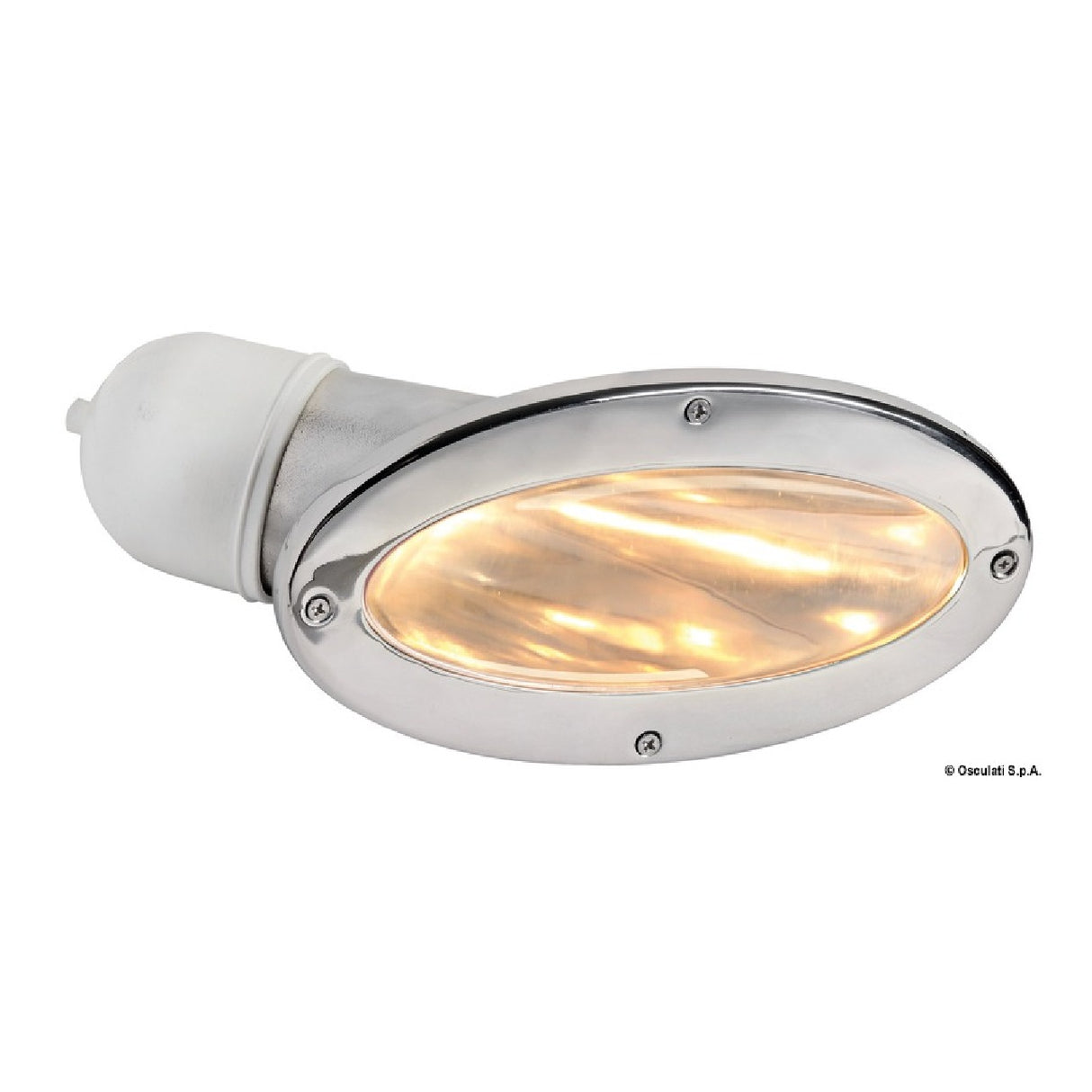 Osculati Coppia fari da murata ad incasso Compact con lampadina alogena 13.254.12