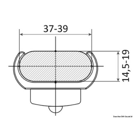 Osculati Luce per scaletta gradino standard 38 mm 2 pz 13.265.01