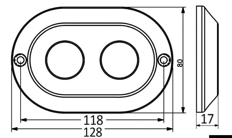 Lámpara LED subacuática Osculati, luz blanca, 120 W, 13.273.30