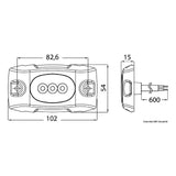 Osculati Luce subacquea LED per carena/specchio di poppa 13.276.01