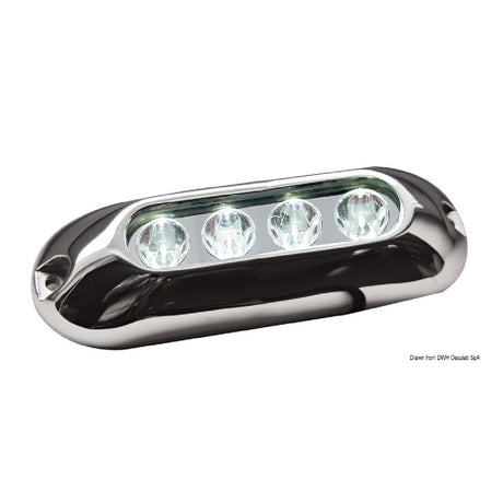 Luz subacuática LED Osculati para plataformas, espejos de popa, cascos y bañeras 4/6 LED 13.281.00