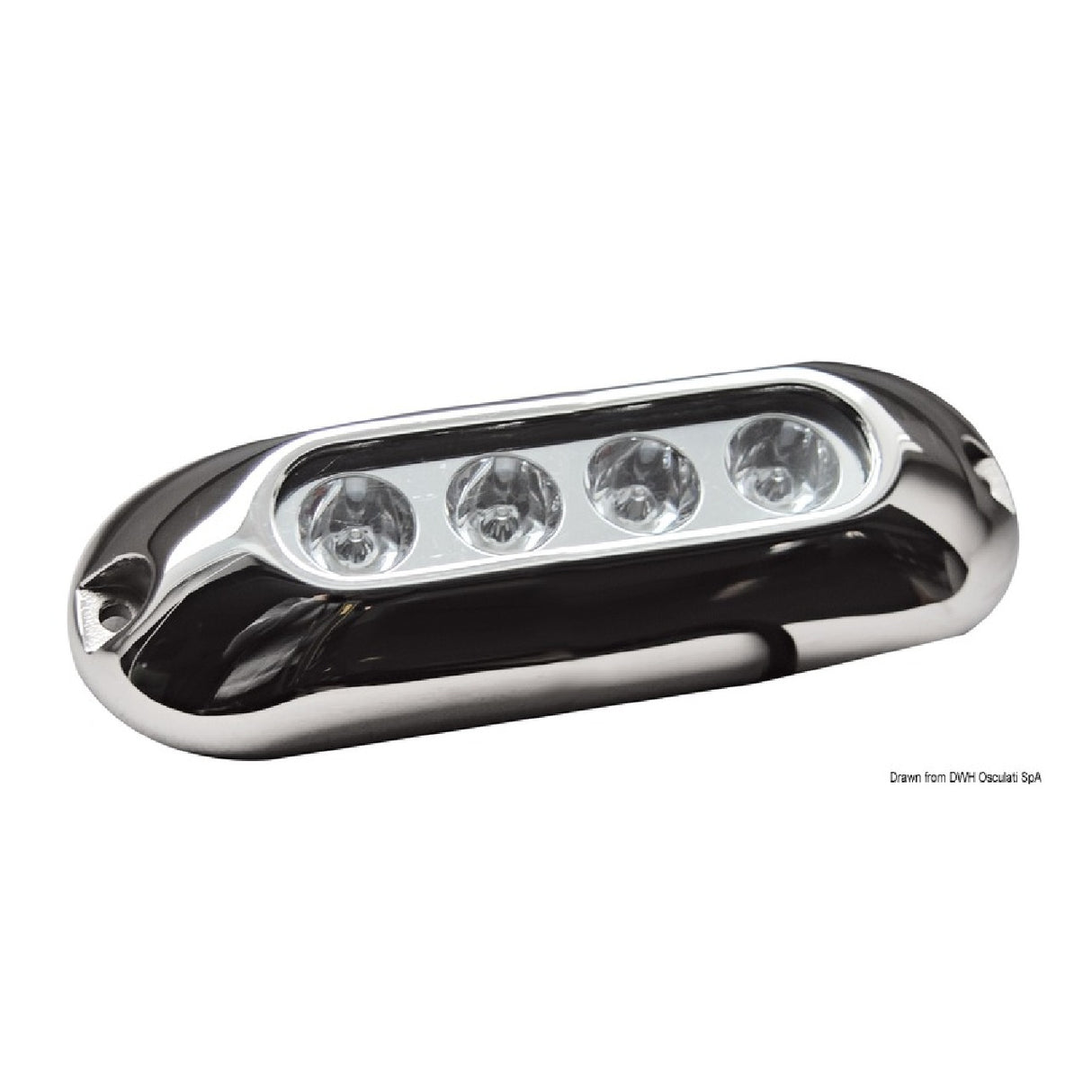 Osculati Luce subaquea LED per plancette, specchi di poppa, carene e pozzetti 4/6 LED 13.281.00