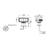 Osculati Faro girevole SANSHIN a comando elettrico 13.343.12