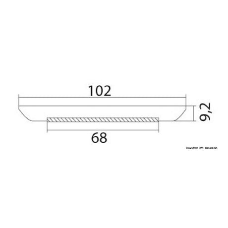 Osculati Luna 13.410.01 recessed LED ceiling light