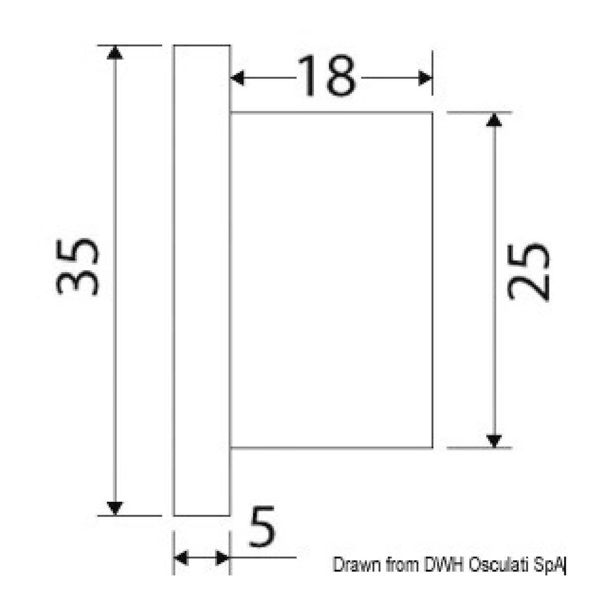 Osculati Luce di Cortesia Led da Incasso 13.429 13.429.50