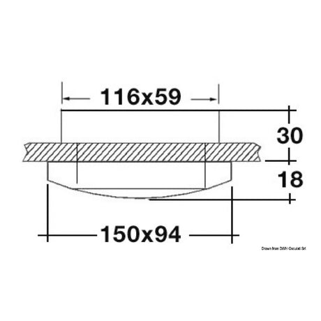 Osculati Phad Einbau-Deckenleuchte 13.430.01