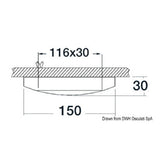 Osculati Deckenleuchte ohne Einbauleuchte Polaris 13.432.01