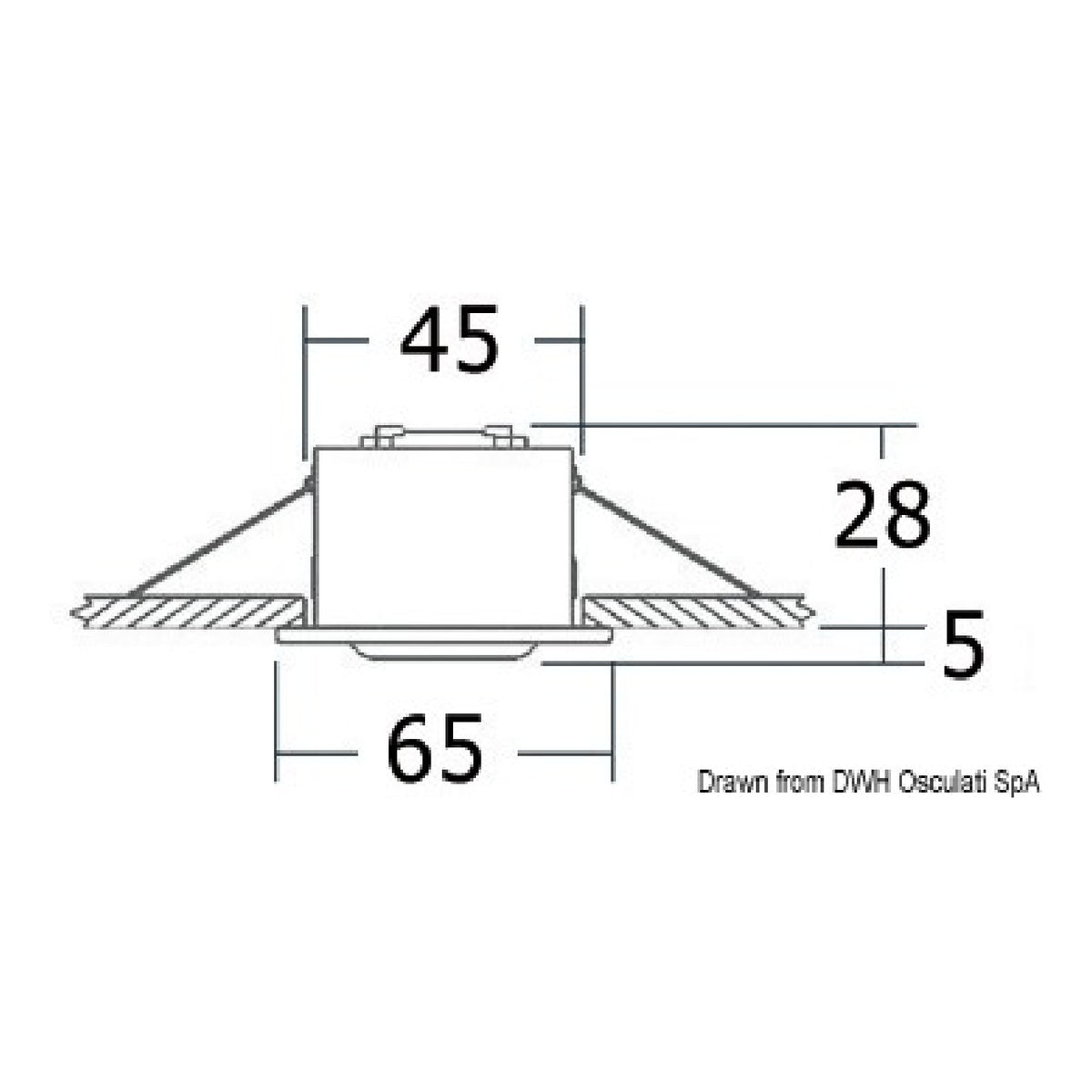 Osculati ALTAIR 13.437.15 Kompakter, verstellbarer LED-Scheinwerfer