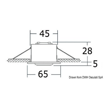 Foco LED compacto y ajustable Osculati ALTAIR 13.437.15