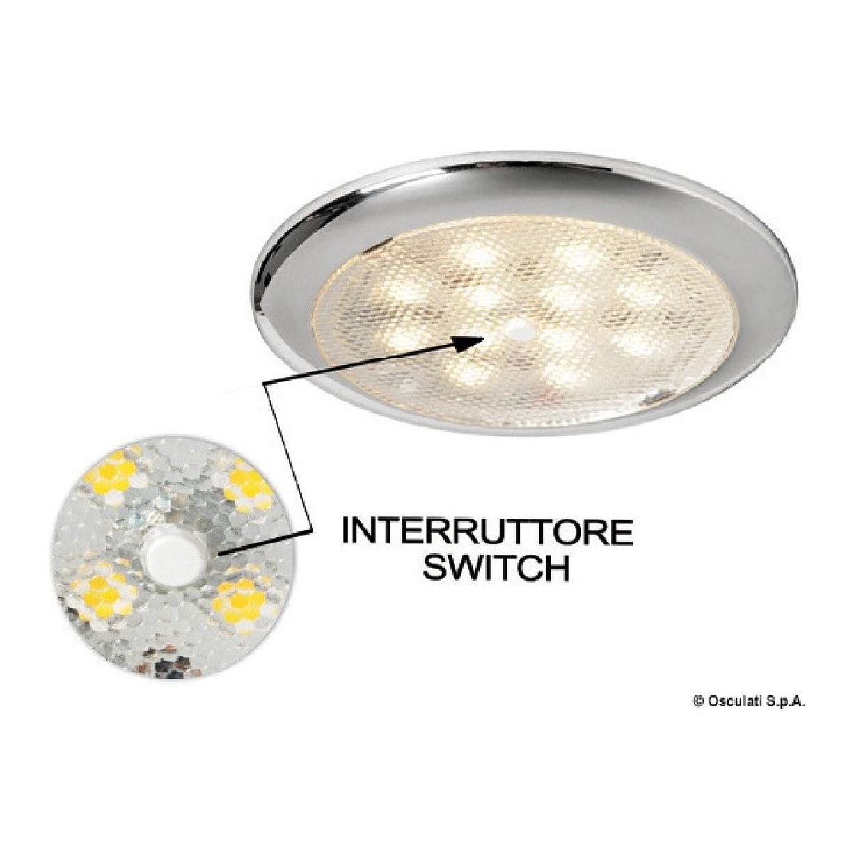 Foco LED Osculati Procion sin empotramiento 13.442.25 13.442.25