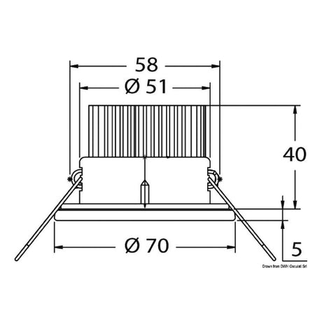 Osculati Atria 13.447.01 LED-Einbauleuchte