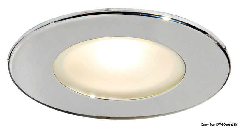 Osculati Atria II LED-Einbau-Deckenleuchte, weiß 13.447.23
