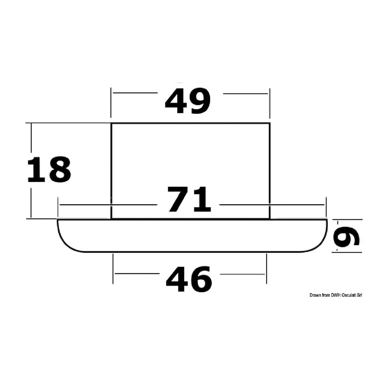 Osculati Plafoniera LED da incasso Syntesis 13.449.01