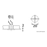 Osculati Luce di cortesia Apus-R 13.477.20