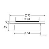Osculati white LED recessed light Propus 13.489.01