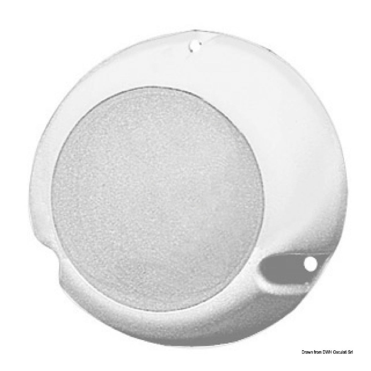 Osculati Luce Courtesy Light stagna con lente in plexiglass trasparente 13.529.12