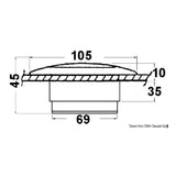 Osculati Luce da incasso Courtesy Light per pozzetto 10W 13.530.00