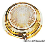 Osculati Deckenleuchte, poliertes Messing, LED-Licht, Durchmesser 138 mm, 13.544.11