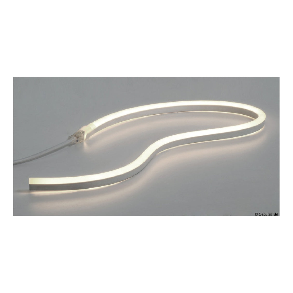 Osculati Barra luminosa LED flessibile Neon Light, luce uniforme Bianco 13.701.12