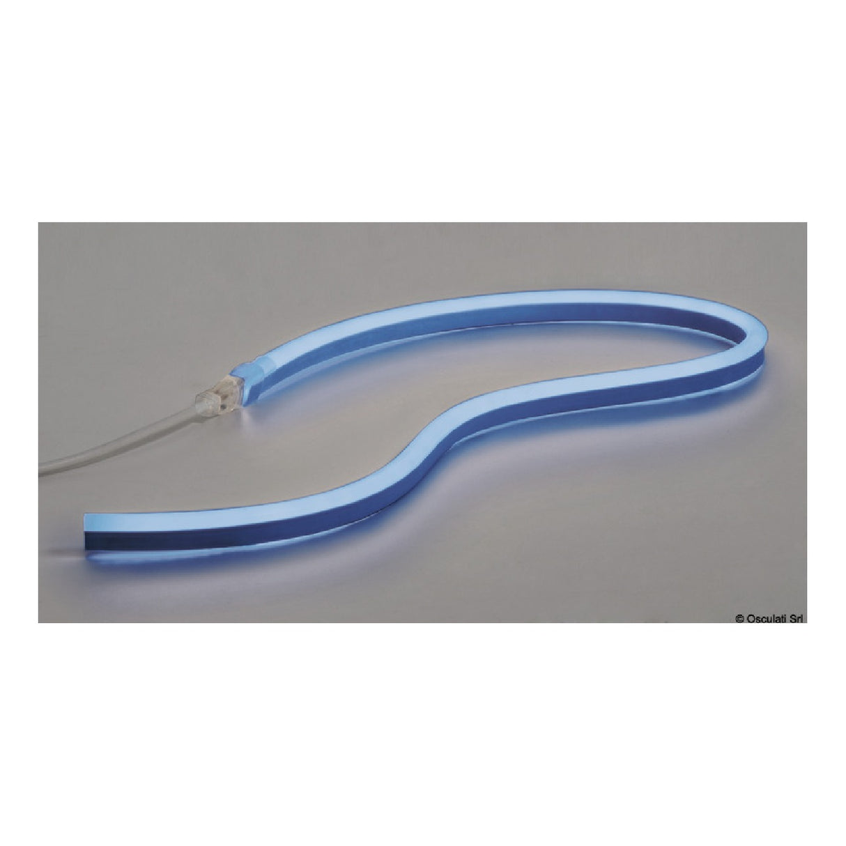 Osculati Barra luminosa LED flessibile Neon Light, luce uniforme Blu 13.702.12