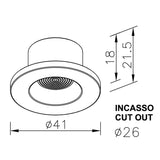 Aurora Lighting 110 Lumen LED-Einbauleuchte für Bootsdecken