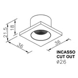Aurora Lighting 106 Lumen LED-Einbauleuchte für Bootsdecken