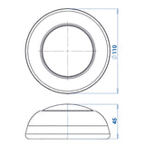 Trem Push On 16 LED Surface Mount Boat Ceiling Light