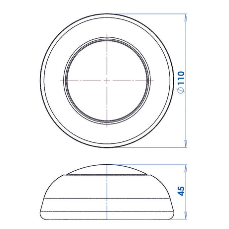 Trem Push On 16 LED Aufbaumontage-Bootsdeckenleuchte