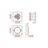 Trem Faretto al led Volts 12 Watt 2,0 LED 3 Lumen 45 luce Bianco