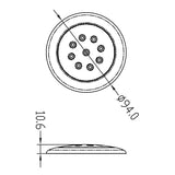 Trem LED Boat Ceiling Light without Recessed Mount