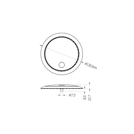 Trem LED-Bootsdeckenleuchte ohne Einbaumaße, 168 Lumen