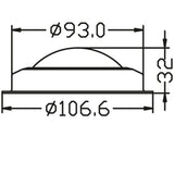 Trem Steh-Deckenleuchte mit 20 LEDs à 0,2 W und Schalter, 93 mm Durchmesser