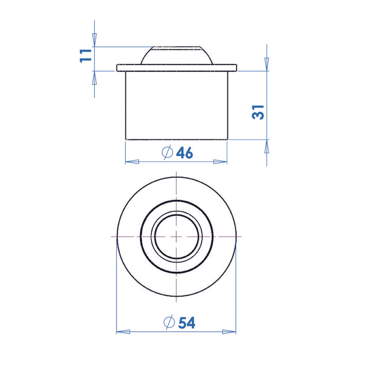 Trem Verstellbarer 1-LED-Scheinwerfer