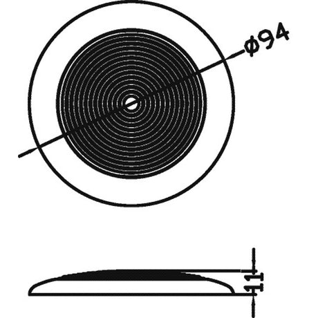 Trem LED Boat Ceiling Light without recessed sensor switch Lumen 207