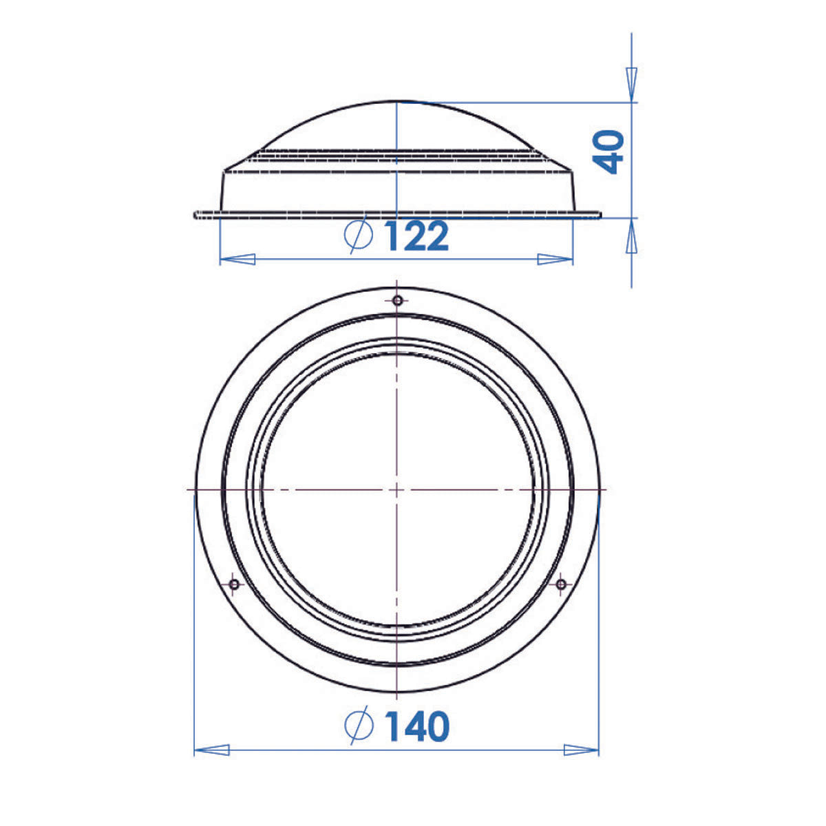 Trem Round Boat Ceiling Light