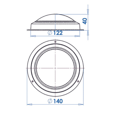 Trem Round Boat Ceiling Light