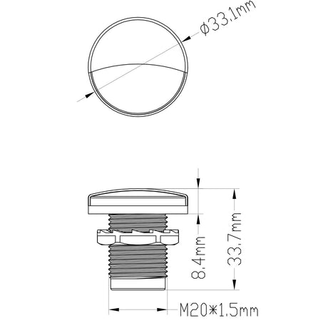 Luz de cortesía LED empotrada Trem