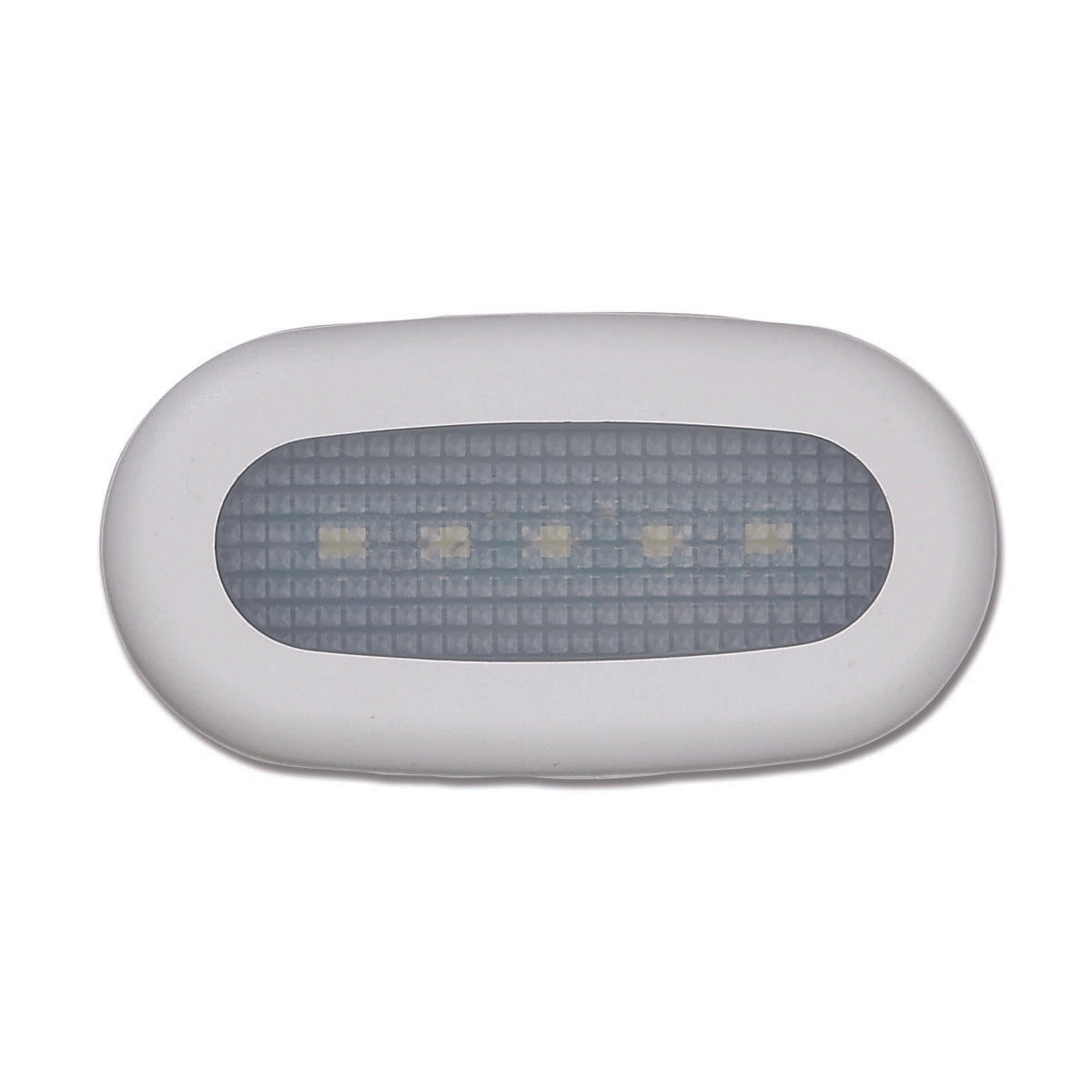 Trem LED courtesy light without recess