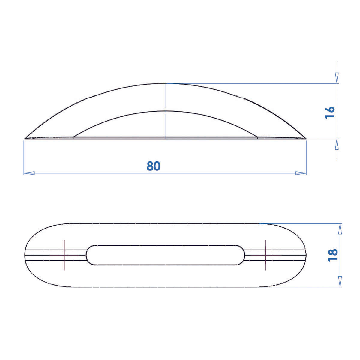 Trem Luce di cortesia a 5 LED senza incasso