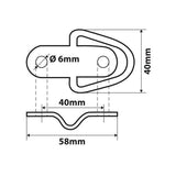 Lampa G-4, anelli per ancoraggio, 2 pz 97703