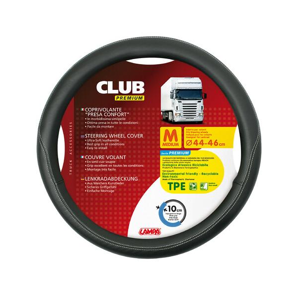 Lampa Club, Funda de volante Skeentex - M - 44/46 cm - Negro 98846