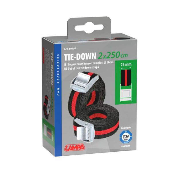 Lámpara Juego de 2 correas tensoras - 250 cm 60150