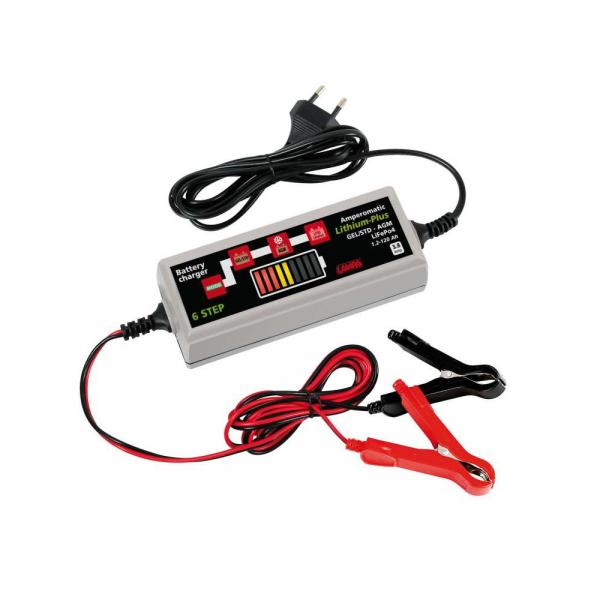 Lámpara Amperomatic Lithium-Plus, cargador de batería inteligente, 12 V - 3,8 A 70177