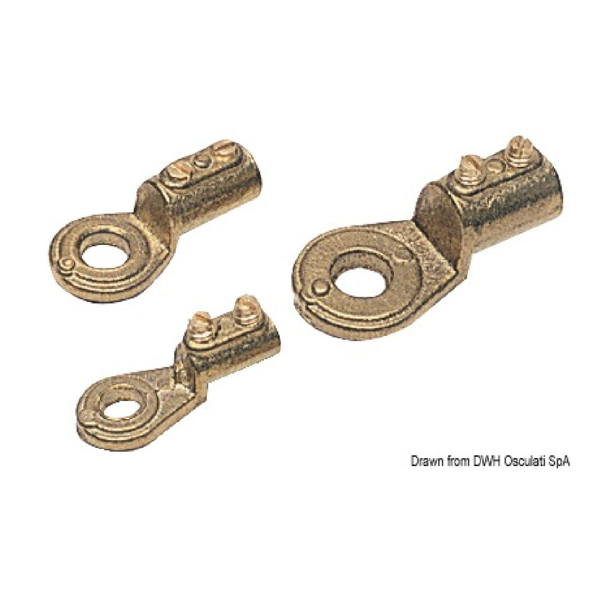 Osculati Battery cable terminal with cast eye 14.034.00