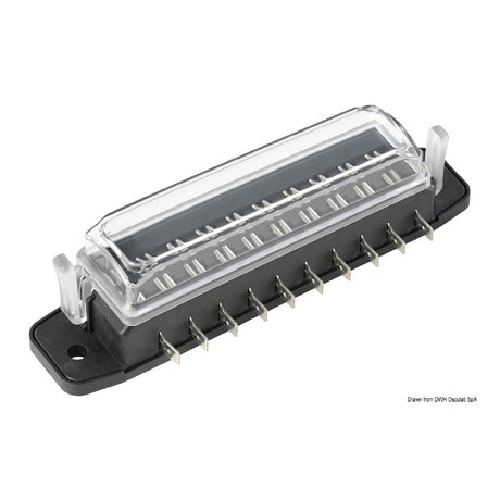 Osculati Scatola portafusibili lamellari impermeabile 4 posti 14.100.31