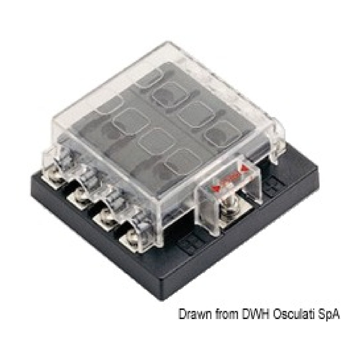 Caja de fusibles de cuchilla impermeable Osculati 14.100.70