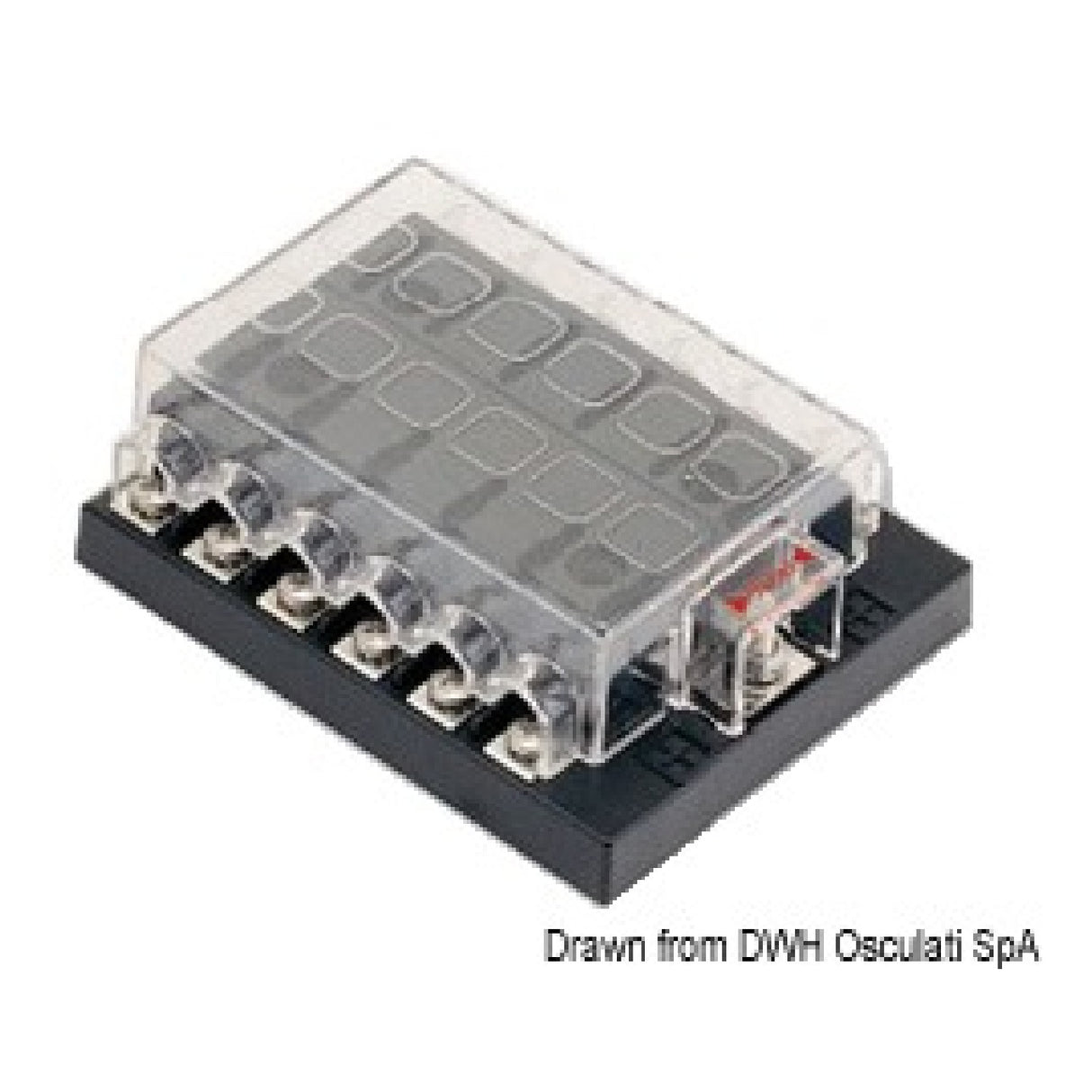 Caja de fusibles de cuchilla impermeable Osculati 14.100.70